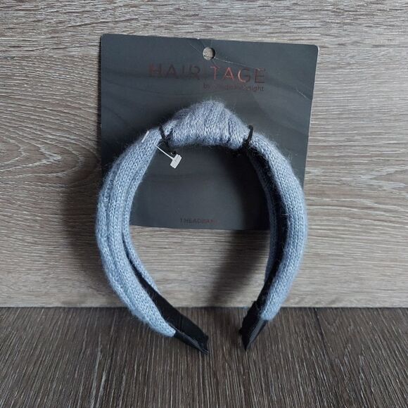 Hairitage by Mindy McKnight Sweater Headband Slate Blue - Picture 1 of 3